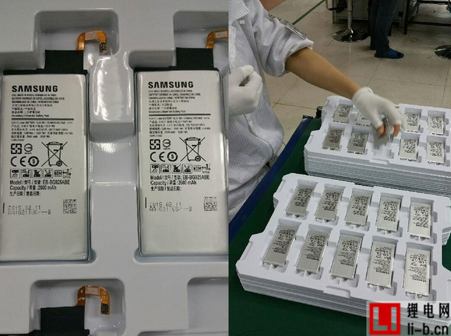 三星Galaxy S6電池曝光：中國制造 容量不增反減