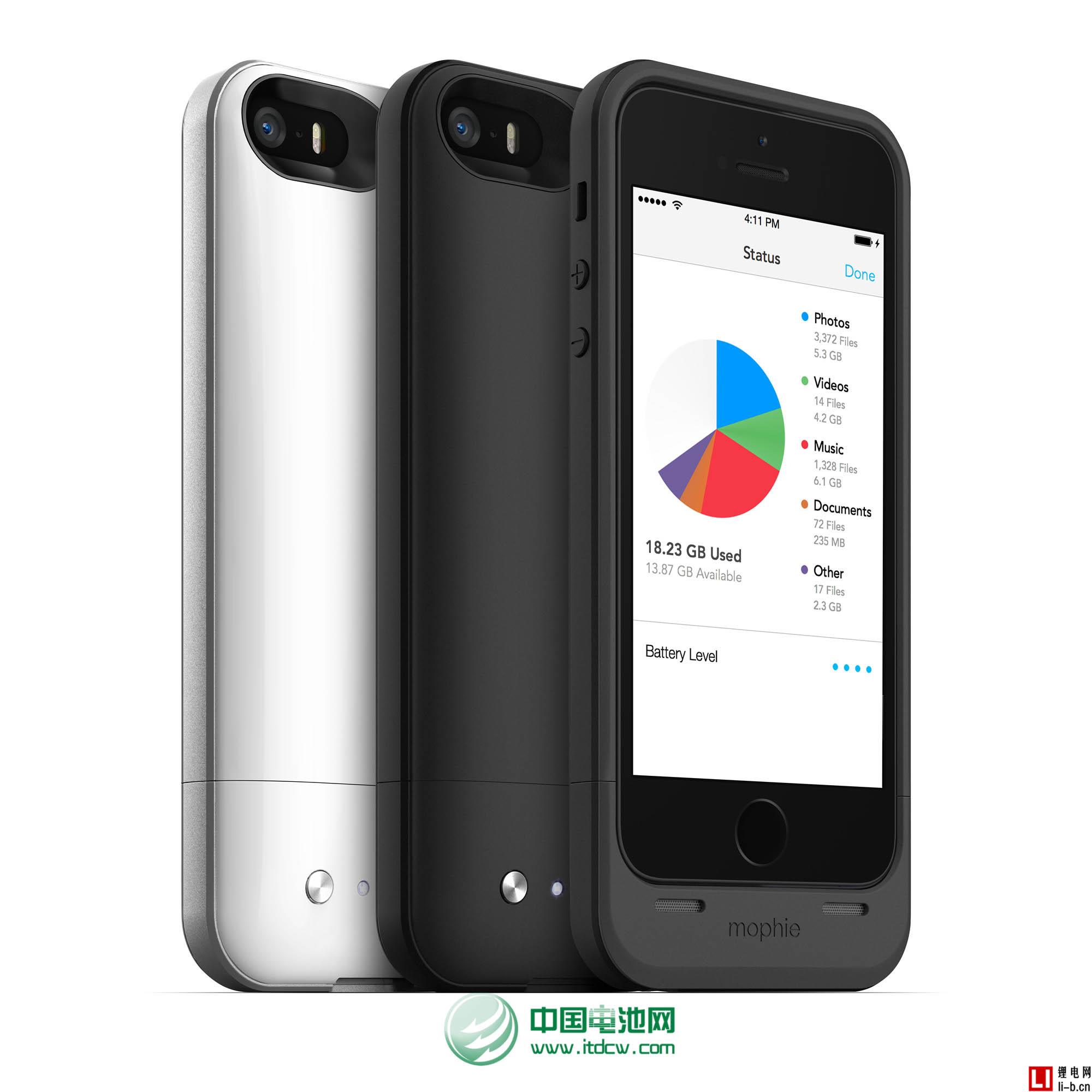 Mophie推iPhone 5/5S充電保護殼 帶擴展存儲空間