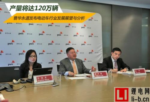 普華永道：全球電動汽車產量將達120萬輛