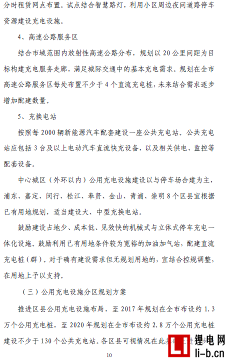 上海“十三五”充電規劃將出爐 2020年將建充電樁超21萬個