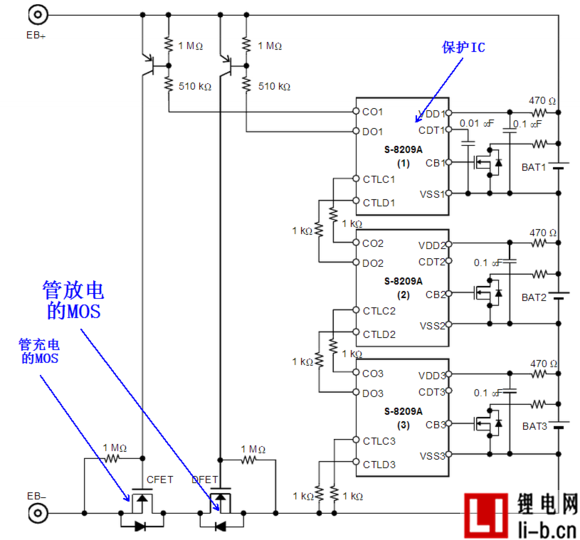 鋰電池保護板中的MOS是什么？