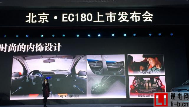 低速電動車市場迎勁敵  北汽新能源微型車EC180昨日上市