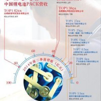 2014年中國鋰電池PACK企業排行榜前10