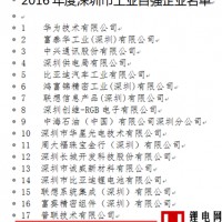 沃特瑪躋身2016年深圳市工業百強20強