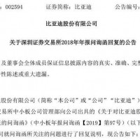 深交所年報問詢函逼出比亞迪經營“內幕”
